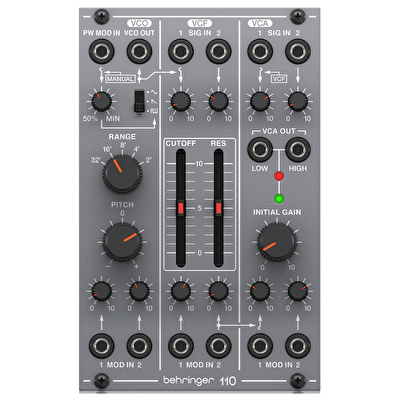 BEHRINGER Eurorack için Efsanevi Analog VCO/VCF/VCA Modülü